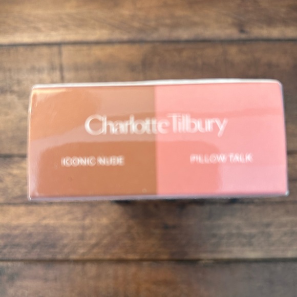 NIB Charlotte Tilbury Glossy Lip Duo in Nude Pink Travel Size Set. - Picture 2 of 3